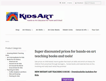 Tablet Screenshot of kidsart.com